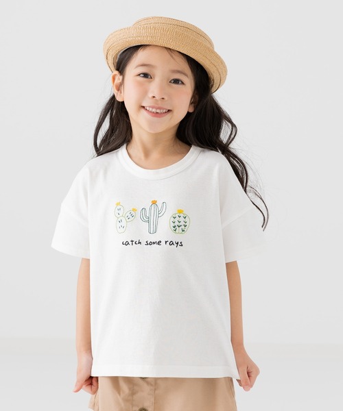 chil2（チルツー）の「綿100％ ワイドシルエット 半袖 デザインTシャツ（Tシャツ/カットソー・キッズ・A/C/D/H/J/I/G/B/F/E・120cm/130cm/110cm/140cm/80ｃｍ/90cm/100cm）」の10枚目の写真
