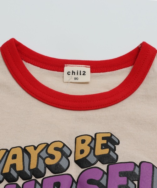 chil2（チルツー）の「綿100％ ワイドシルエット 半袖 デザインTシャツ（Tシャツ/カットソー・キッズ・A/C/D/H/J/I/G/B/F/E・120cm/130cm/110cm/140cm/80ｃｍ/90cm/100cm）」の13枚目の写真