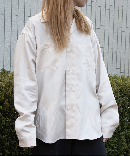 UNIVERSAL OVERALL（ユニバーサルオーバーオール）の「オープンカラーシャツ / 長袖シャツ / OPEN COLLER SHIRT LS（シャツ/ブラウス・メンズ・ライトベージュ/ブラック/チャコールグレー・M/L）」の14枚目の写真