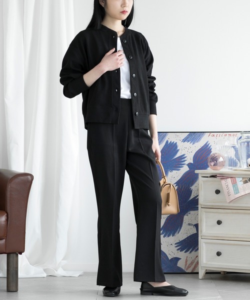 aimoha（アイモハ）の「スウェットカーディガン（カーディガン/ボレロ・レディース・グレー/ブラック/ホワイト・MEDIUM/LARGE）」の5枚目の写真