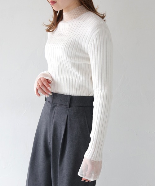 Vingtrois. ライトグレー タートルネックセーター M vingtrois OUKA