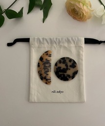 RiLi（リリ）の「ポケットミラー&コームset【RL】（手鏡/メイクミラー）」