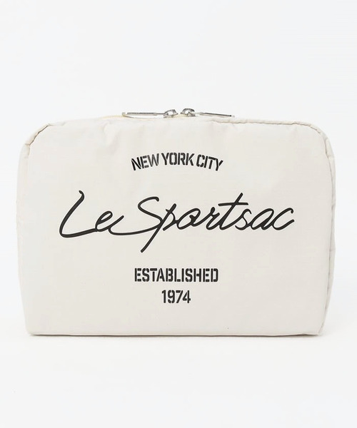 EXTRA LARGE RECTANGULAR COSMETIC メレンゲスクリプトコスメティック（ポーチ）｜LeSportsac（レスポートサック）