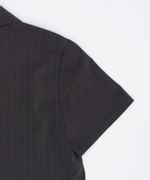プランクプロジェクト PRANK PROJECT ストライプシャツ ホワイト サイズ：FREE ショートレングストラックシャツ / Short Length Track Shirt