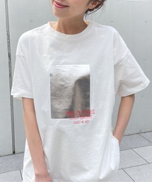 箔ロゴプリントオーバーサイズT