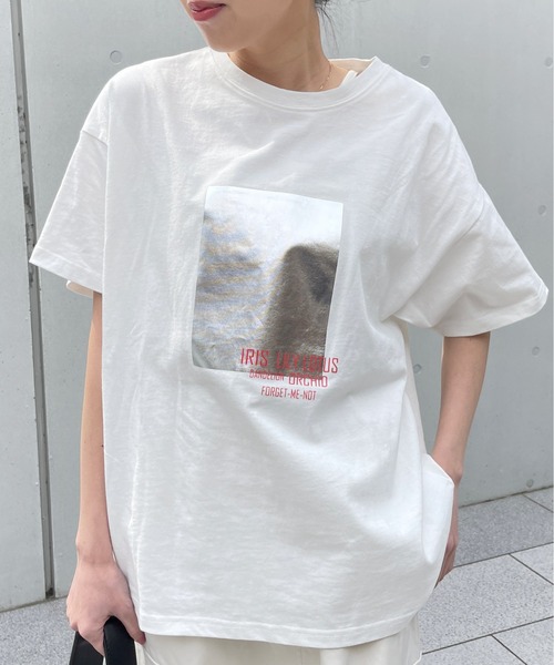 Meli rich（メリーリッチ）の「箔ロゴプリントオーバーサイズT（Tシャツ/カットソー・レディース・ホワイト×シルバー/ホワイト×ゴールド・FREE）」の22枚目の写真