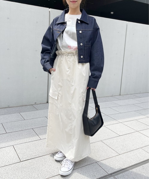 Meli rich（メリーリッチ）の「箔ロゴプリントオーバーサイズT（Tシャツ/カットソー・レディース・ホワイト×シルバー/ホワイト×ゴールド・FREE）」の8枚目の写真