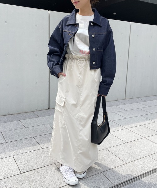 Meli rich（メリーリッチ）の「箔ロゴプリントオーバーサイズT（Tシャツ/カットソー・レディース・ホワイト×シルバー/ホワイト×ゴールド・FREE）」の7枚目の写真