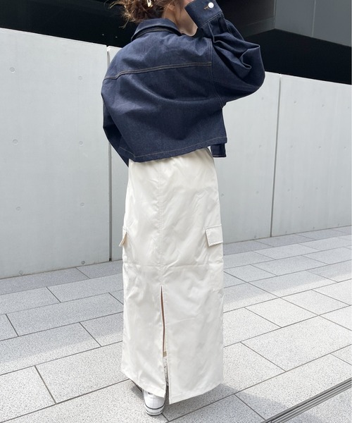 Meli rich（メリーリッチ）の「箔ロゴプリントオーバーサイズT（Tシャツ/カットソー・レディース・ホワイト×シルバー/ホワイト×ゴールド・FREE）」の4枚目の写真