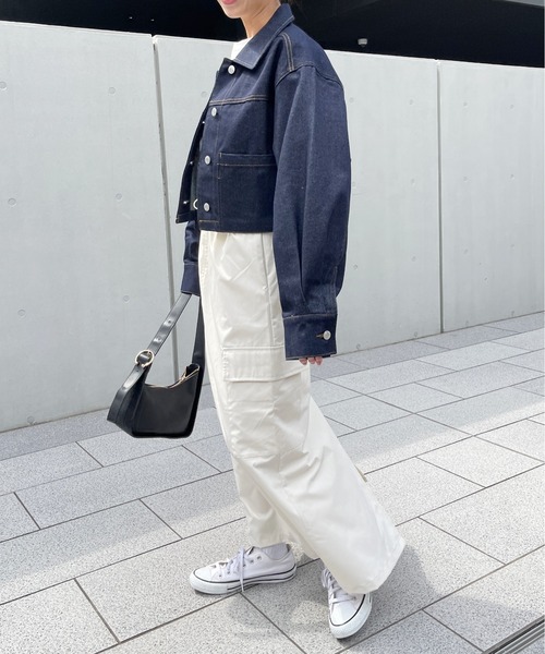 Meli rich（メリーリッチ）の「箔ロゴプリントオーバーサイズT（Tシャツ/カットソー・レディース・ホワイト×シルバー/ホワイト×ゴールド・FREE）」の3枚目の写真