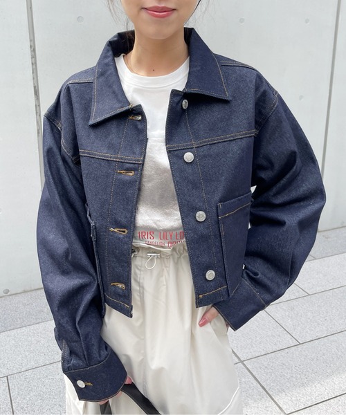 Meli rich（メリーリッチ）の「箔ロゴプリントオーバーサイズT（Tシャツ/カットソー・レディース・ホワイト×シルバー/ホワイト×ゴールド・FREE）」の13枚目の写真