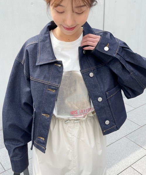 Meli rich（メリーリッチ）の「箔ロゴプリントオーバーサイズT（Tシャツ/カットソー・レディース・ホワイト×シルバー/ホワイト×ゴールド・FREE）」の12枚目の写真