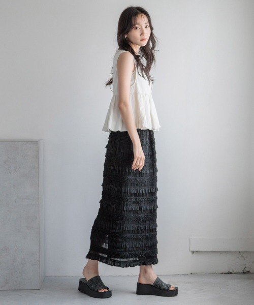 LOWRYS FARM（ローリーズファーム）の「カンドウフィットニットサンダル　106314（サンダル・レディース・シルバー/ブラック/ベージュ/ブラウン/ライトブルー/ブラック系その他・LARGE/MEDIUM/SMALL）」の8枚目の写真