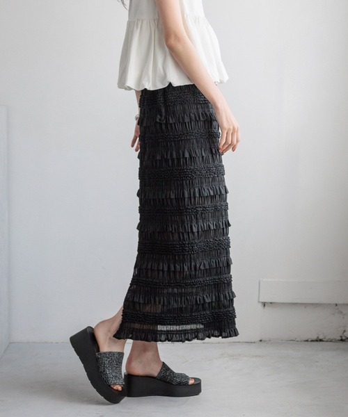 LOWRYS FARM（ローリーズファーム）の「カンドウフィットニットサンダル　106314（サンダル・レディース・シルバー/ブラック/ベージュ/ブラウン/ライトブルー/ブラック系その他・LARGE/MEDIUM/SMALL）」の10枚目の写真