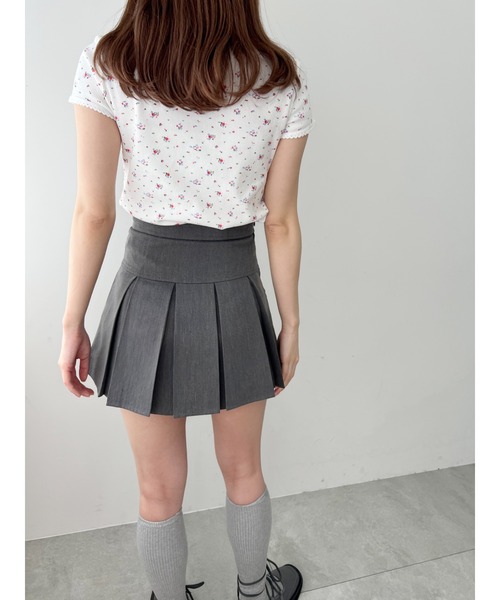 WC（ダブル シー）の「【PHILLY】フラワーワッフルTシャツ（Tシャツ/カットソー・レディース・ホワイト/ブラック・FREE）」の7枚目の写真