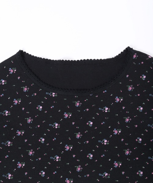 WC（ダブル シー）の「【PHILLY】フラワーワッフルTシャツ（Tシャツ/カットソー・レディース・ホワイト/ブラック・FREE）」の20枚目の写真