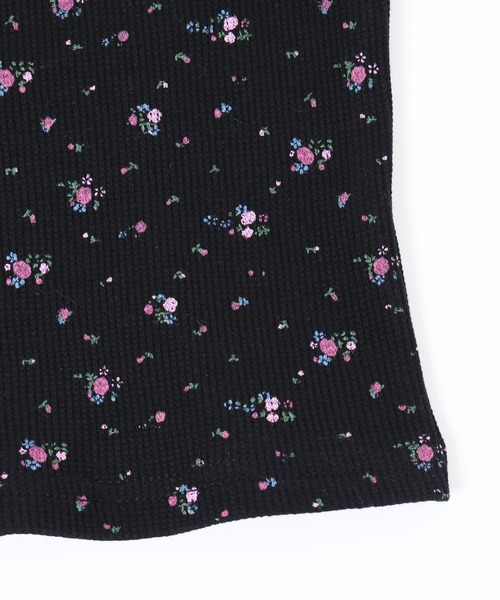 WC（ダブル シー）の「【PHILLY】フラワーワッフルTシャツ（Tシャツ/カットソー・レディース・ホワイト/ブラック・FREE）」の21枚目の写真