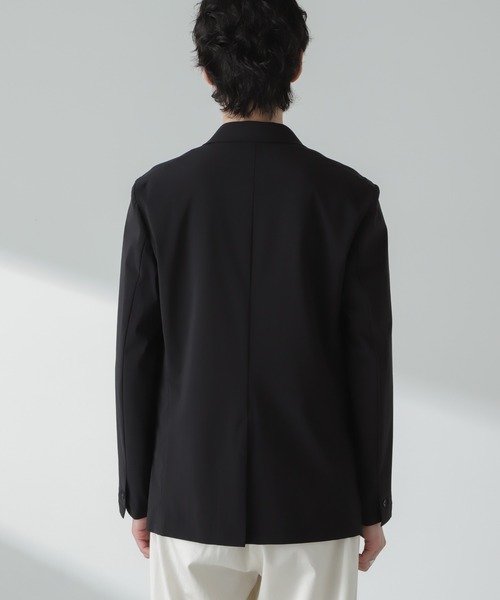 NANO universe（ナノユニバース）の「ストレッチハイゲージトリコットリラックスジャケット(セットアップ可)（テーラードジャケット・メンズ・グレー/ブラック・M/L）」の18枚目の写真