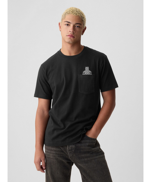 GAP（ギャップ）の「ブラナンベア GAPロゴ Tシャツ(ユニセックス)（Tシャツ/カットソー・メンズ・ピンク系その他/コーラル/ブラック/ホワイト/ネイビー/ブラウン・XS/S/M/L/XL）」の9枚目の写真