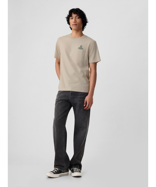 GAP（ギャップ）の「ブラナンベア GAPロゴ Tシャツ(ユニセックス)（Tシャツ/カットソー・メンズ・ピンク系その他/コーラル/ブラック/ホワイト/ネイビー/ブラウン・XS/S/M/L/XL）」の14枚目の写真