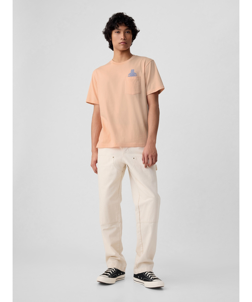 GAP（ギャップ）の「ブラナンベア GAPロゴ Tシャツ(ユニセックス)（Tシャツ/カットソー・メンズ・ピンク系その他/コーラル/ブラック/ホワイト/ネイビー/ブラウン・XS/S/M/L/XL）」の15枚目の写真