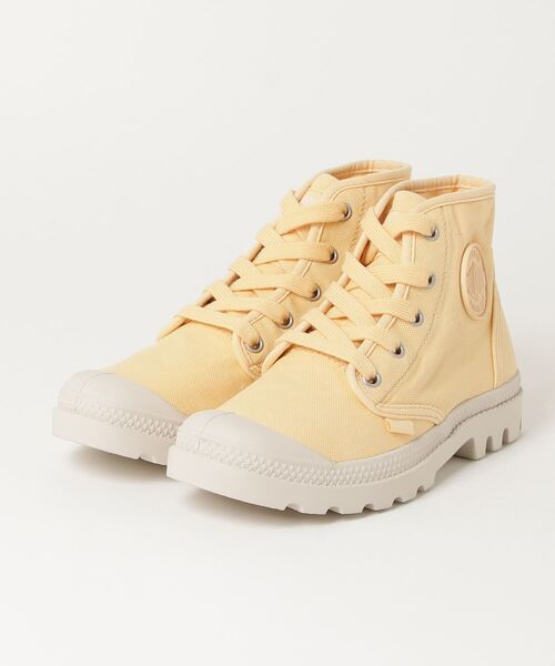 PALLADIUM（パラディウム）の「PALLADIUM/パラディウム PAMPA HI/パンパ ハイ（スニーカー・レディース・ホワイト/サンドグレー/ブラック/サンドベージュ/グレー/ベージュ/コーラル/イエロー/ライトパープル/ホワイト系その他・24.0cm/25.0cm/23.5cm/24.5cm/23.0cm/22.5cm/23cm/22.5㎝/24cm/25cm）」の9枚目の写真