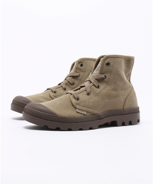 PALLADIUM（パラディウム）の「PALLADIUM/パラディウム PAMPA HI/パンパ ハイ（スニーカー・レディース・ホワイト/サンドグレー/ブラック/サンドベージュ/グレー/ベージュ/コーラル/イエロー/ライトパープル/ホワイト系その他・24.0cm/25.0cm/23.5cm/24.5cm/23.0cm/22.5cm/23cm/22.5㎝/24cm/25cm）」の7枚目の写真