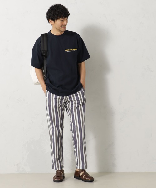 FOUND GOOD（ファウンドグッド）の「ストライプシェフパンツ（その他パンツ・メンズ・ホワイト系5/ブラウン系5/ネイビー・M/S/L/XL）」の4枚目の写真
