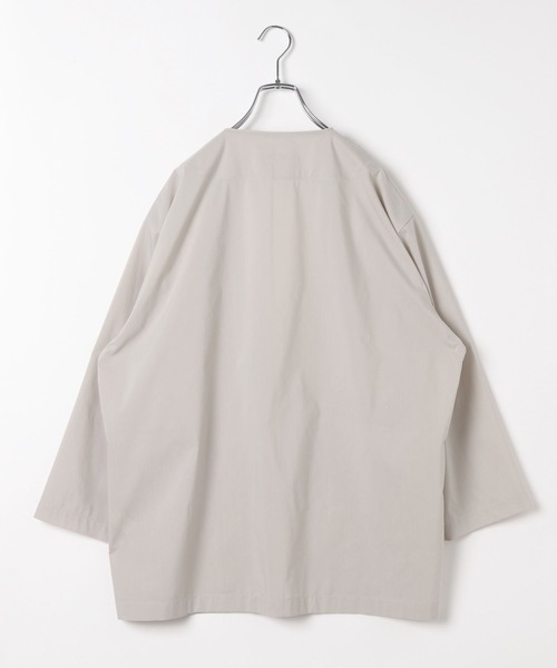 GLOBAL WORK（グローバルワーク）の「エアかるカーディガン/992238（シャツ/ブラウス・メンズ・ライトグレー/ブルー系その他7/ブラック・X-LARGE/LARGE/MEDIUM/SMALL）」の19枚目の写真