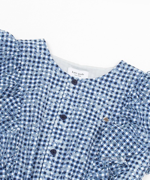 kate spade new york kids(ケイトスペードニューヨーク)の「ガールズ デイジーギンガムワンピース(ワンピース・キッズ・ブルー・140cm/150cm/160cm)」の8枚目の写真
