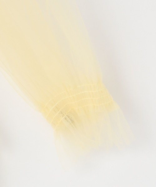 yuw（ユウ）の「チュールシャーリングＢＬ　117831（シャツ/ブラウス・レディース・ブラック/イエロー・FREE）」の15枚目の写真