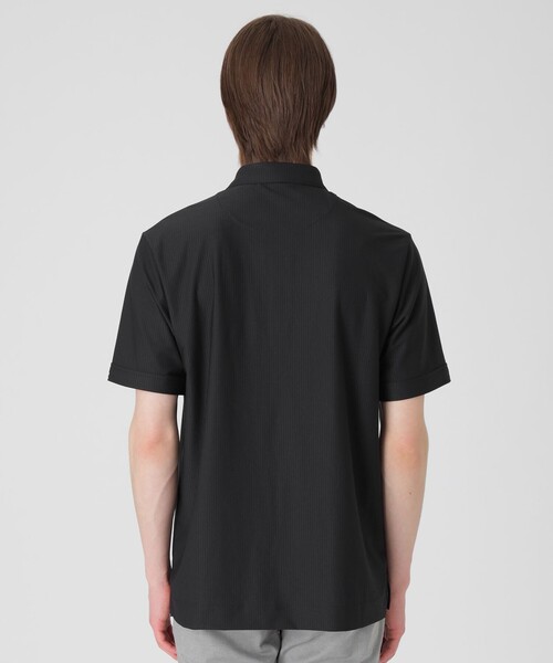 ブラックレーベルクレストブリッジ★極美品★ポロシャツ★ジャージー素材★ブラック BLACK LABEL CRESTBRIDGE（ブラックレーベル・クレストブリッジ
