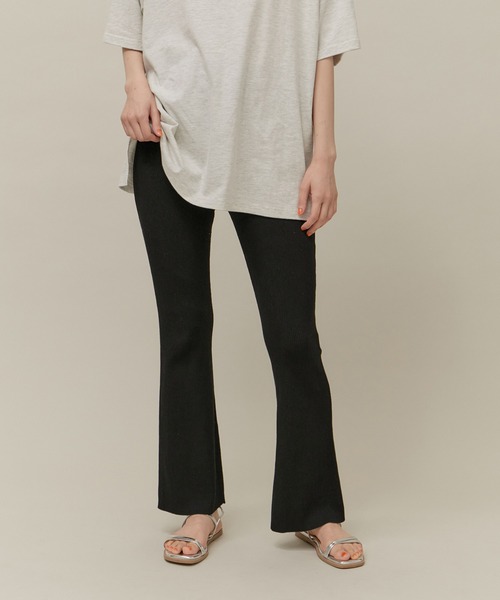 ROPE' PICNIC（ロペピクニック）の「ニットパンツ（その他パンツ・レディース・チャコールグレー/ブラック・38/36）」の2枚目の写真