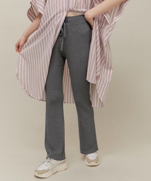 ROPE' PICNIC（ロペピクニック）の「ニットパンツ（その他パンツ・レディース・チャコールグレー/ブラック・38/36）」の3枚目の写真