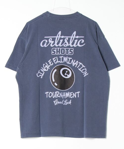 人気【Yardsale】Moonstone ロゴ ウォッシュ Tシャツ 綿 半袖 ARCADE tシャツ ケミカルウォッシュ/ピグメント オーバーサイズ