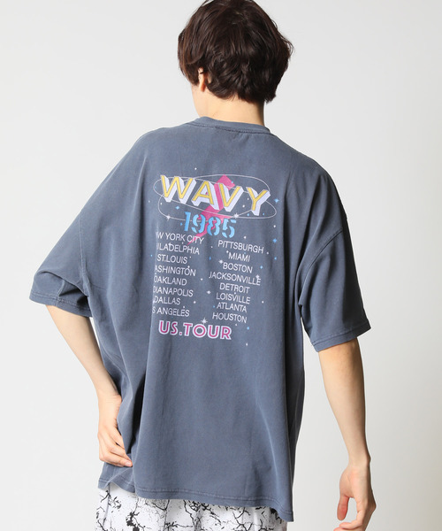 古着 ケミカルウォッシュ UFO プリント Tee David Bowie ケミカルウォッシュ プリントTシャツ – 古着屋Top