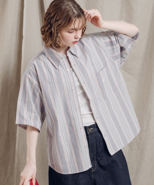 MUHET(ミュエータ)の「アソートレギュラーカラーシャツ(シャツ/ブラウス・レディース・カーキ/チャコールグレー/ブルー/オフホワイト・X-LARGE/MEDIUM)」の21枚目の写真