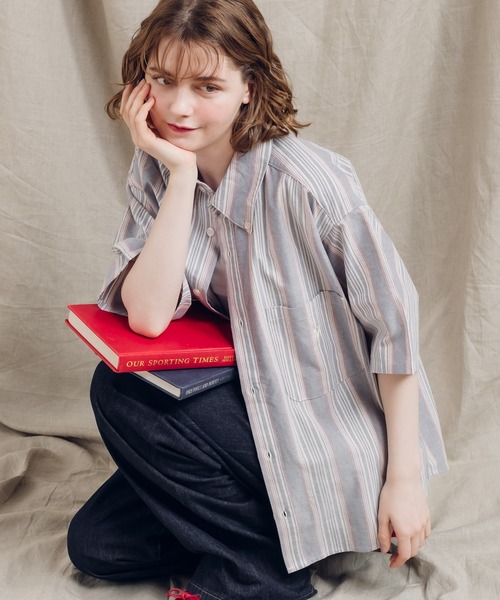 MUHET(ミュエータ)の「アソートレギュラーカラーシャツ(シャツ/ブラウス・レディース・カーキ/チャコールグレー/ブルー/オフホワイト・X-LARGE/MEDIUM)」の20枚目の写真