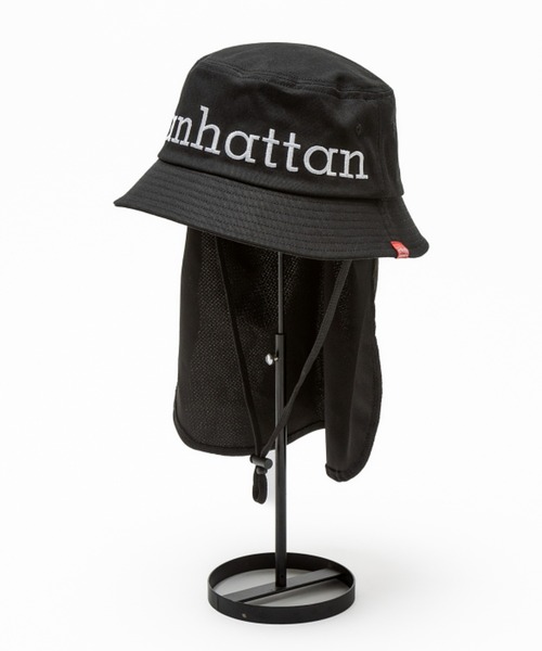 Manhattan Portage（マンハッタンポーテージ）の「Manhattan Portage/マンハッタンポーテージ ハット BIG LOGO SUNSHADE HAT MP261（ハット・メンズ・ホワイト/ブラック・FREE）」の2枚目の写真