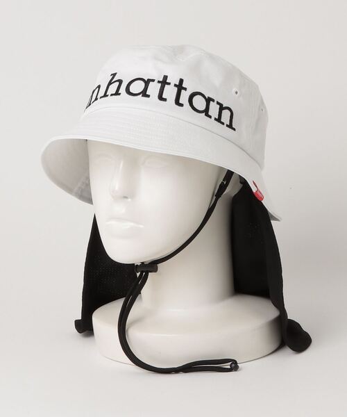 Manhattan Portage（マンハッタンポーテージ）の「Manhattan Portage/マンハッタンポーテージ ハット BIG LOGO SUNSHADE HAT MP261（ハット・メンズ・ホワイト/ブラック・FREE）」の10枚目の写真