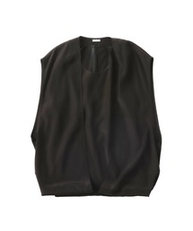 leyered neck balloon hem pull(レイヤードネックバルーンヘムブラウス)