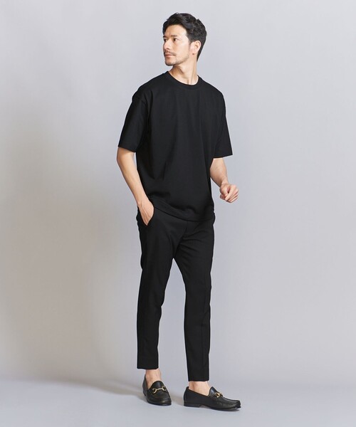 BEAUTY&YOUTH UNITED ARROWS(ビューティーアンドユースユナイテッドアローズ)の「【WEB限定 WARDROBE SMART】アンチ スウェットマーク 樽型 Tシャツ【汗染み防止】(Tシャツ/カットソー・メンズ・ベージュ/ホワイト/ブラック・S/M/L/XL)」の6枚目の写真