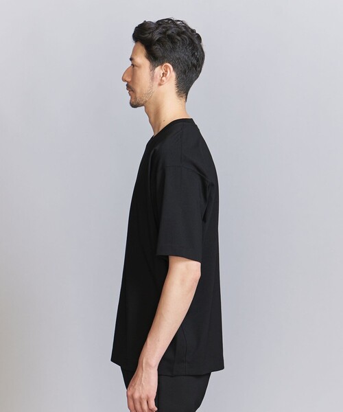 BEAUTY&YOUTH UNITED ARROWS(ビューティーアンドユースユナイテッドアローズ)の「【WEB限定 WARDROBE SMART】アンチ スウェットマーク 樽型 Tシャツ【汗染み防止】(Tシャツ/カットソー・メンズ・ベージュ/ホワイト/ブラック・S/M/L/XL)」の14枚目の写真