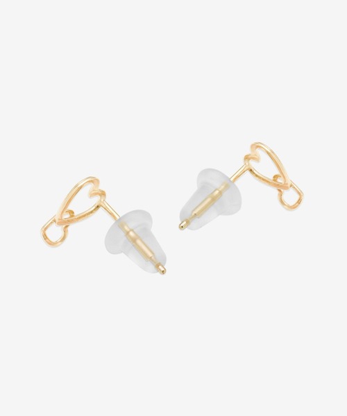 K10 イエローゴールド ハート ピアス ESTELLE/エステール