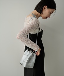 クロス編みミニショルダーBAG