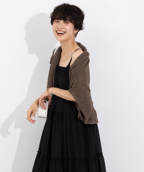 NOLLEY’S（ノーリーズ）の「ウォッシャブル2WAYキャミワンピース（ワンピース・レディース・オリーブ/ブルー/ブラック・38）」の10枚目の写真