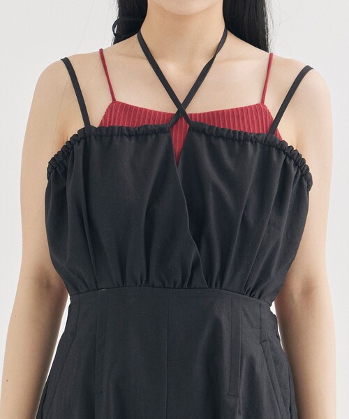 STUDIOUS(ステュディオス)の「【STUDIOUS/ステュディオス】Parachute Jumpsuit/パラシュートジャンプスーツ(つなぎ/オールインワン・レディース・ライトベージュ/ブラック・FREE)」の5枚目の写真