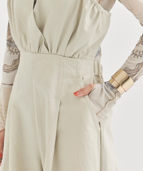 STUDIOUS(ステュディオス)の「【STUDIOUS/ステュディオス】Parachute Jumpsuit/パラシュートジャンプスーツ(つなぎ/オールインワン・レディース・ライトベージュ/ブラック・FREE)」の14枚目の写真