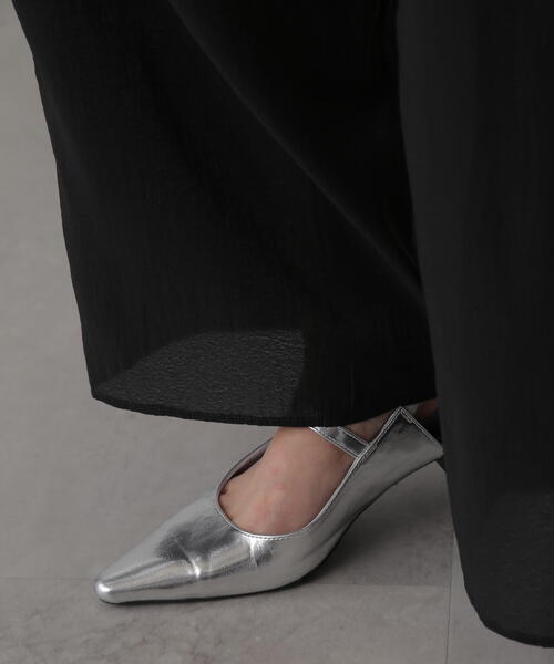 FREE'S MART（フリーズマート）の「◆シアーイージーワイドパンツ（その他パンツ・レディース・ブラック/グレー・FREE）」の5枚目の写真