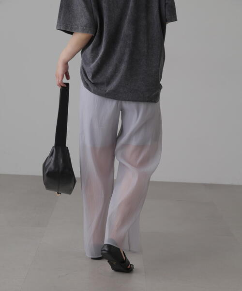 FREE'S MART（フリーズマート）の「◆シアーイージーワイドパンツ（その他パンツ・レディース・ブラック/グレー・FREE）」の10枚目の写真